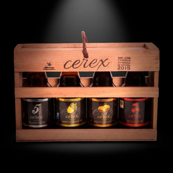Madera exclusiva 4 Botellas Cerex